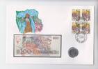 Argentinien Numisbrief mit Schein und Münze Argentinien, Numisbrief mit Schein und Münze, 1991 -