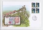 San Marino Numisbrief mit Geldschein San Marino, Numisbrief mit Geldschein, 2001 -