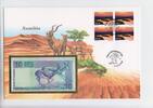 Namibia Numisbrief mit Geldschein Namibia, Numisbrief mit Geldschein, 1998 -