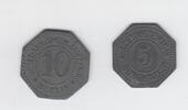 Deutschland 5+10 Pfennig Burghausen, Acetonfabrik, Westf. Anh. Sprengstoff AG, Berlin -