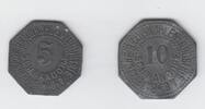 Schwandorf 5+10 Pfennig Schwandorf, bayrische Braunkohlenindustrie A.G., 5+10 Pfennig -