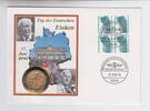 Deutschland / DDR 1 Mark und 1 Mark der DDR, Hälften vereint 1 Mark und 1 Mark der DDR, Hälften vereint in Numisbrief -