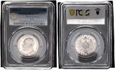 Mecklenburg Strelitz 2 Mark einziges Exemplar mit Bewertung DCAM - PCGS zertifiziert -