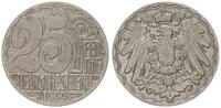 Kaiserreich 25 Pfennig Probe zu J.18 in anderer Gestaltung der Vorder- und Rückseite -