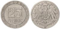 Kaiserreich / Probe 25 Pfennig Motivprobe zu J.18 in anderer Gestaltung der Vorder- und Rückseite -