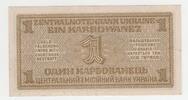 Deutsches Reich / Ukraine 1 Karbowanwez Geldschein Deutsches Reich / Ukraine, Deutsche Besatzung Ukraine, 1942 -