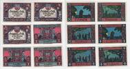 Grünberg, Schlesien, Zielona Góra 3x75Pfennig + 3x1Mark-Scheine Grünberg, 3x75Pfennig + 3x1Mark-Scheine, 1921 -