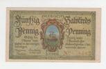 Tondern 50 Pfennig Schein Tondern, 50 Pfennig Schein, 1920 -