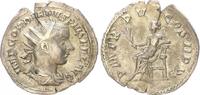 Antike / Römische Kaiserzeit / Gordianus III Antoninian Gordianus III, 238-244, Apollon n.l. sitzend, PMTRP V COS II PP -