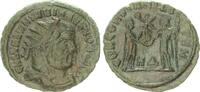 Antike / Römische Kaiserzeit / Galerius Radiatus Antike Radiatus COCORDIA MILITVM Kaiser st. n.r., empfängt Globus und Victoria v -