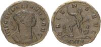 Antike / Römische Kaiserzeit / Aurelianus Antoninian, Aurelianus 270-275, ORIENS AVG , Sol geht n.l. zwischen 2 Gefangenen -