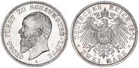 Kaiserreich Schaumburg Lippe 2 Mark Fürst Georg -