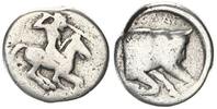 Antike / Griechenland, Sizilien, Gela Didrachme (Stater) androkephaler Stier -