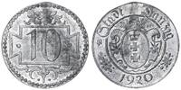 Polen / Danzig 10 Pfennig kleine Wertzahl spätere Nachprägung,in Blei -