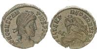 Antike/Römische Kaiserzeit Follis Bronze AE2 Constantius II RS Soldat speert fallenden Reiter FEL TEMP REPARATIO -
