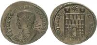 Antike/Römische Kaiserzeit Follis Bronze AE2 Constantius II RS Lagertor, PROVIDENTIAE CAESS -