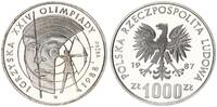 Polen 1.000 Zlotych Probe Olympiade Bogenschießen -