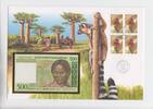 Madagaska 500 Francs-Banknote in Numisbrief Madagaska, 500 Francs-Banknote in Numisbrief -