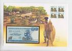 Zimbabwe 2 Dollar-Banknote in Numisbrief Zimbabwe, 2 Dollar-Banknote in Numisbrief -