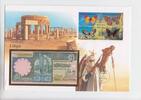 Libyen 1/4 Dinar-Banknote iin Numisbrief Libyen, 1/4 Dinar-Banknote iin Numisbrief -