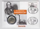 Deutschland 5 Mark der DDR im Numisbrief Deutschland, 5 Mark der DDR Saxonia im Numisbrief -