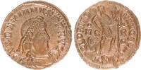 Antike / Römische Kaiserzeit Follis Bronze AE3 Gratianus geht n.r. einen Gefangenen am Schopf packend -