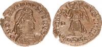 Antike / Römische Kaiserzeit Follis Bronze AE3 Victoria n.l. gehend hält Kranz und Palmzweig -