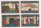 Deutschland 4 Notgeldscheine zu 50&75 Pfennig Deutschland, 4 Notgeldscheine der Stadt Goch zu 50&75 Pfennig -