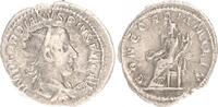 Antike / Römische Kaiserzeit / Gordianus III Antoninian, Silber Gordianus III, 238-244, Concordia n.l. sitzend, CONCORDIA MILIT -