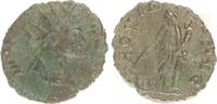 Antike / Römische Kaiserzeit/Claudius II Silber-Antoninian, Claudius Gothicus Silber-Antoninian RS Providentia n.l. stehend, -