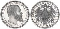 Württemberg 2 Mark König Wilhelm II. -