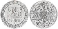 Kaiserreich 25 Pfennig Probe in Neusilber -