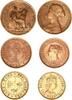 Großbritannien Half Penny, Penny , Ten cents Victoria, Victoria, Elisabeth -