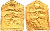 Indien Gold Schmuck Applikation kleiner indischer Schmuckbrakteat 1,03g -