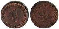 BRD 1 Pfennig Fehlprägung:ca 10% dezentriert -