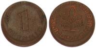 BRD 1 Pfennig Fehlprägung: ca 10 % dezentriert -