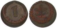 BRD 1 Pfennig Fehlprägung: ca10% dezentriert -