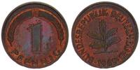 BRD 1 Pfennig Fehlprägung: ca 10 % dezentriert -