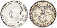3. Reich - Deutschland 2 Mark J.366 Paul von Hindenburg * -