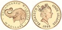 Cook Islands 50 Dollars Indischer Elefant -