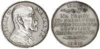 Tschechoslowakei Silbermedaille 85. Geburtstag des ersten tschechischen Präsidenten Thomas G.Masaryk -