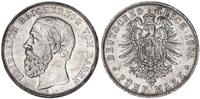 Deutsches Kaiserreich - Baden 5 Mark Großherzog Friedrich I. - selten: mit Querstrich im A -