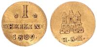 Hamburg Stadt - Altdeutschland Dreiling Goldabschlag vom Dreilingstempel -