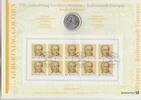 BRD 10 DM Numisblatt Goethe / Weimar - Münze und Briefmarken -