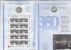 Deutschland Numisblatt NUMISBLATT 10 DM 1998 Westfälischer Friede - Münze und Briefmarken. -