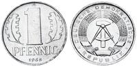 1 Pfennig 1965 A Deutschland / DDR seltener Jahrgang prägefrisch, Randefehler