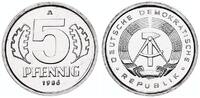 DDR 5 Pfennig Aluminium -