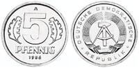 DDR 5 Pfennig Aluminium -