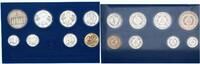 DDR Off.Kursmünzensatz,1 Pfennig bis 5 Mark Brandenburger Tor in Hartplastik -