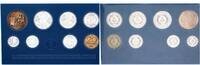 DDR Off.Kursmünzensatz, 1 Pfennig -2 Mark mit Probe mit Probe zur Medaille Strecken -